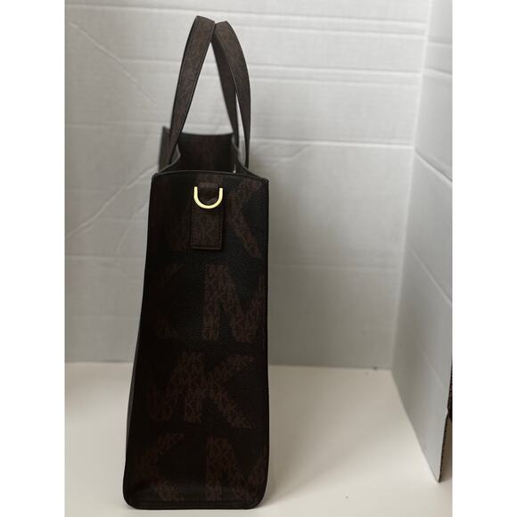 Michael Kors Kenly Large Signature Logo Tote W/ Detachable Crossbody Strap - Picture 13 of 16